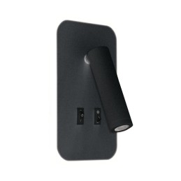 Sieninis šviestuvas OTELLO LED 6W+3W juodas