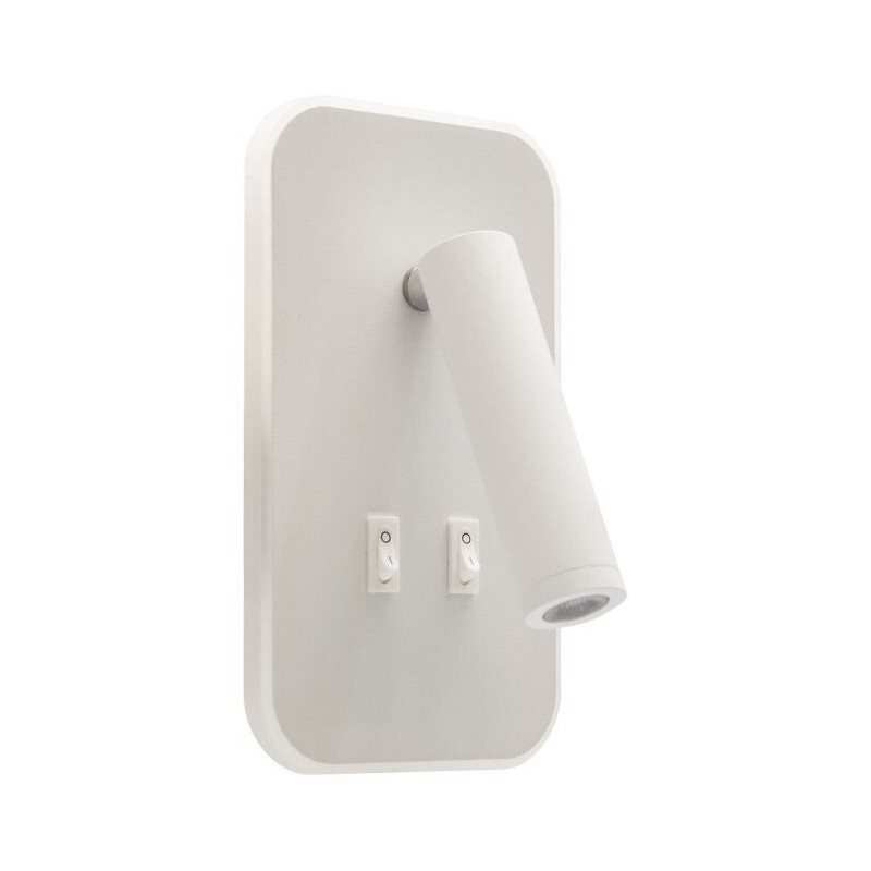 Sieninis šviestuvas OTELLO LED 6W+3W baltas