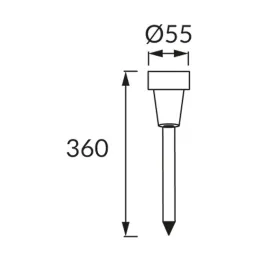 Saulės energija maitinamas sodo šviestuvas SOPLA 0,06 W, spalvotas