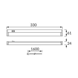 Линейный светодиодный светильник SMD 6,5W