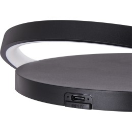 LED belaidis įkroviklis SATURN juodas