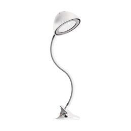 Мебельная лампа/настольная лампа LED RONI 4W нейтральная с зажимом белая