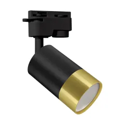 Puzon lempa gu10 juoda/auksinė