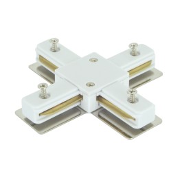 Track connector X white