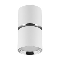 Точечный светильник Dior DWL Gu10 белый /хром круглый