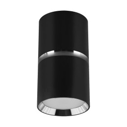 Точечный светильник Dior DWL Gu10 чёрный /хром круглый