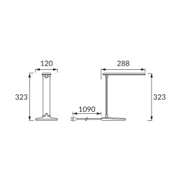 Laualamp ZET LED 5w dimmer cct must