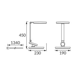 LED desk lamp ragas white cct