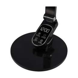 Stalinis šviestuvas RAGAS LED 9w, reguliuojamo aukščio, juodas, laikrodis