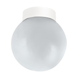 Наружный светильник, настенный светильник, потолочный светильник E27 круглый белый IP44