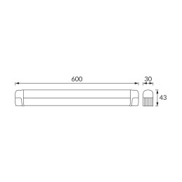 Mööblivalgusti LED PLUS 18w + 1w neutraalne