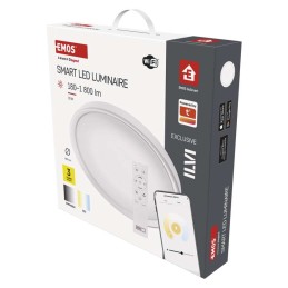 Smart LED luminaire GoSmart, recessed, circular, 30W, CCT, dimmable, Wi-Fi