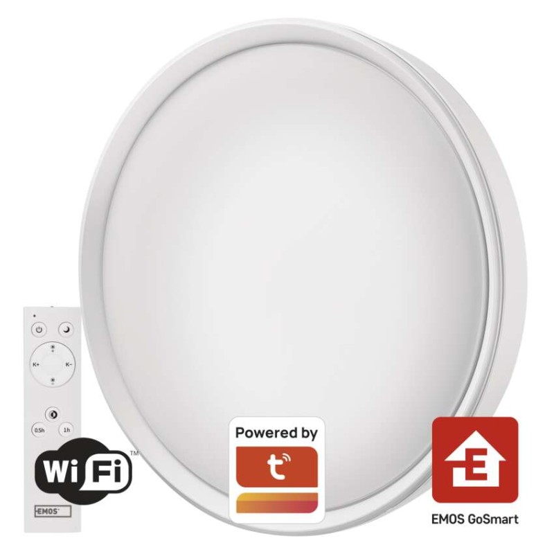 Nutikas LED-valgusti GoSmart, lakke, ümmargune, 45 W, CCT, hämardatav, Wi-Fi