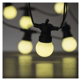 Ajovalo, puutarhavalo LED-valoketju 10x 5m lämmin matta jatkuva jatkuva