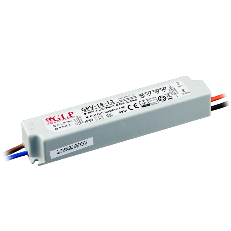 LED transformatorius 24 V / 0,75 A, 18 W IP67