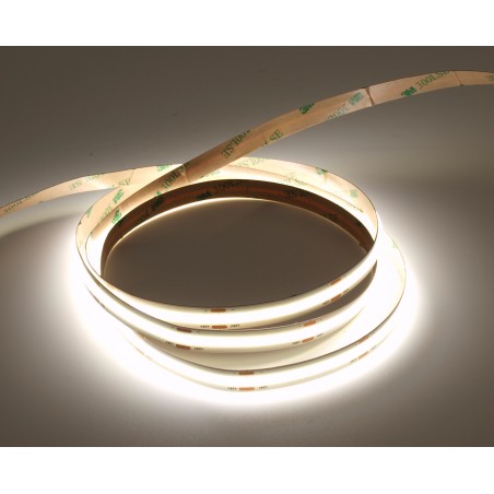 Profesionali LED juosta COB 12 W/m 24 V, šalta 6500 K