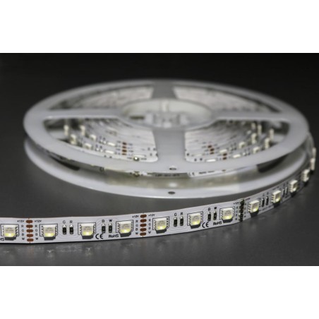 LED strip PROFI 19.2 W/m, 12V, 60LED RGB + W 6500K, IP33