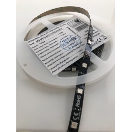 LED juosta PROFI, 7,2 W/m, RGB, 12 V, juoda