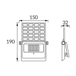 Солнечный светодиодный светильник SANTOR 10W, IP65 водонепроницаемый, холодный