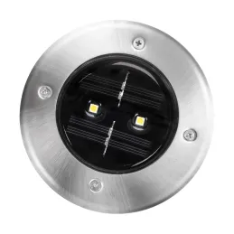 Antžeminis/požeminis saulės LED šviestuvas GARET c 0,5 W šaltas, apvalus