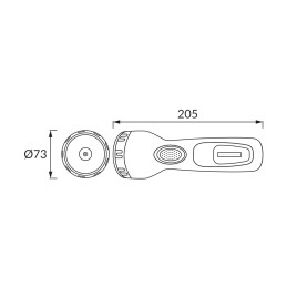 Taaslaetav taskulamp Traper led 1w + 3w