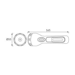 Rechargeable LED torch tramp led 1w