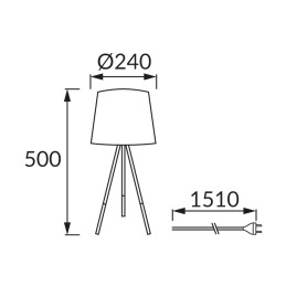 Laualamp Radar 50 e14 hall