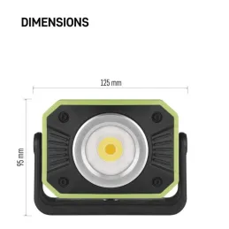 Laetav COB LED töölamp , 900 lm, CCT, 2×2200 mAh