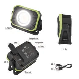 Rechargeable COB LED Work Floodlight P4542, 900 lm, 2×2200 mAh