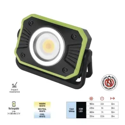 Rechargeable COB LED Work Floodlight P4542, 900 lm, 2×2200 mAh