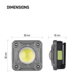 Rechargeable COB LED Work Floodlight P4543, 1200 lm, 2000 mAh