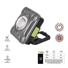 Rechargeable COB LED Work Floodlight P4543, 1200 lm, 2000 mAh