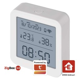 Juhtmevaba termomeeter/ niiskusemõõtja/ kell GoSmart  WiFi, Zigbee