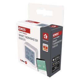 Belaidis termometras, drėgmės matuoklis, laikrodis, „GoSmart WiFi Zigbee“