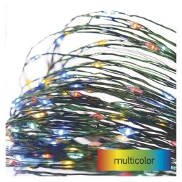 LED nano chain, green, 7.5 m, outdoor and indoor, multicolour, timer