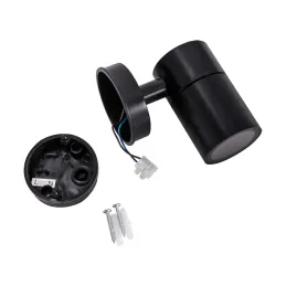 Hermetiškas sieninis lauko šviestuvas Gordon gu10 juodas