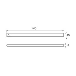 Mööblivalgusti, öövalgusti Seweryn led 2,3w 40cm magnet