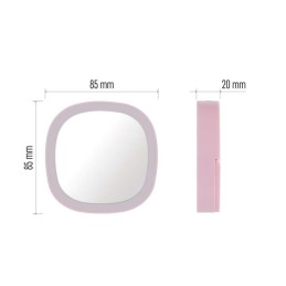 Pocket cosmetic mirror with LED light