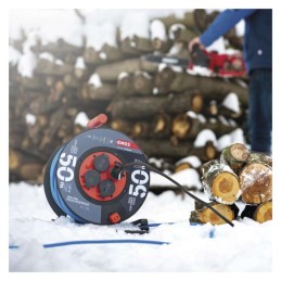 Weatherproof cable braid 50m 4x1,5mm IP44 blue