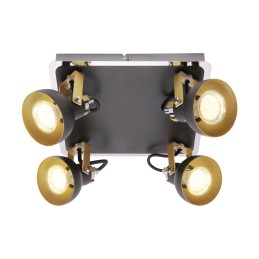 Sieninis šviestuvas, lubinis šviestuvas Mario 4x gu10