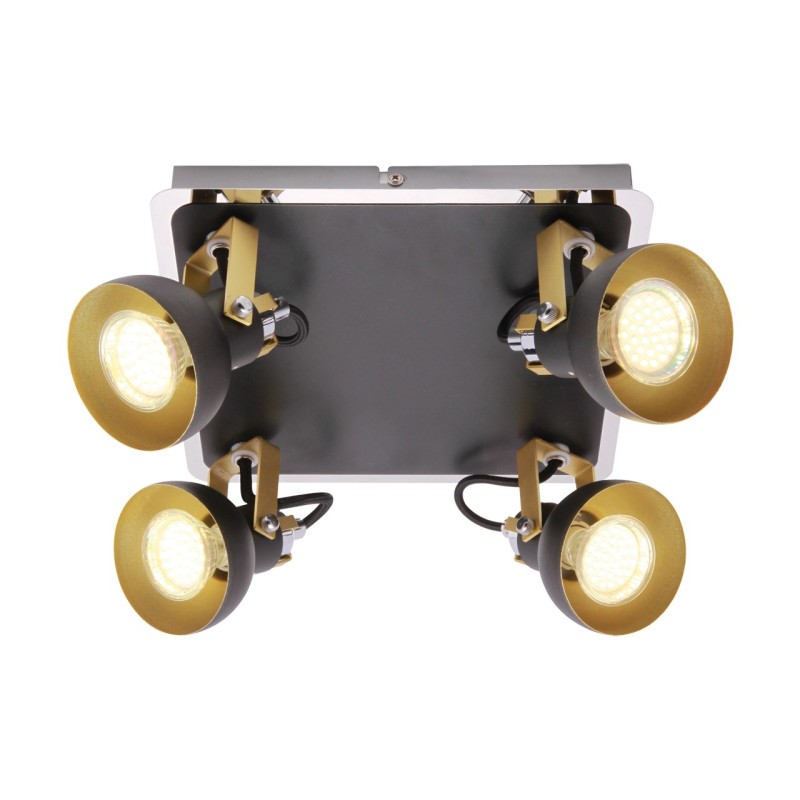 Sieninis šviestuvas, lubinis šviestuvas Mario 4x gu10