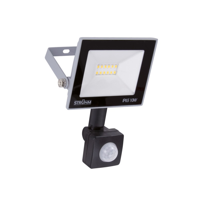 SMD LED floodlight with a motion sensor kroma led s 10w grey nw