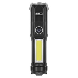 LED rechargeable plastic flashlight P3214, 150 lm