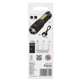 LED rechargeable plastic flashlight P3214, 150 lm