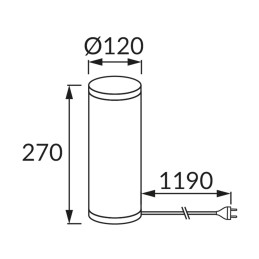 Stalinė lempa „Zyta“ su kojele E14 „Cat“