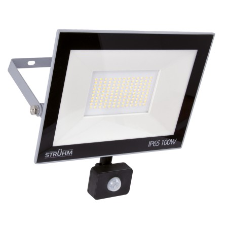 Kroma slim LED SMD 100W prožektorius su judesio jutikliu, šaltas