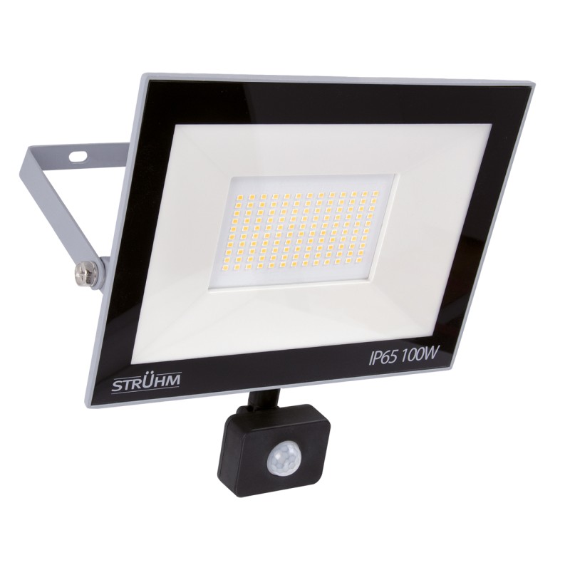 SMD LED floodlight with a motion sensor kroma 100w grey nw