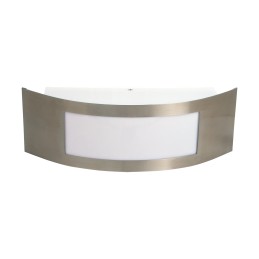 Hermetic ceiling light fitting bingo l e27 inox (mango hl237)