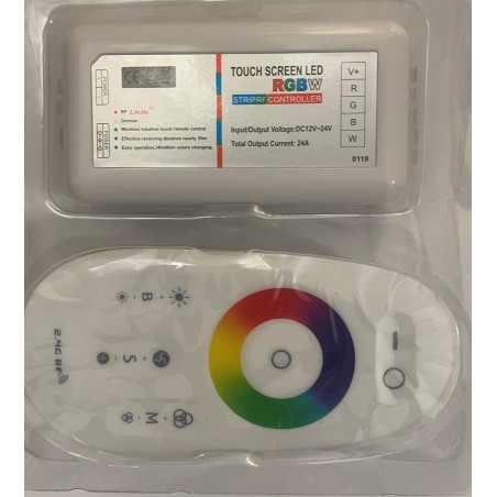 Valdiklis + nuotolinio valdymo pultas, LED RGBW rinkinys, 12 V–24 V