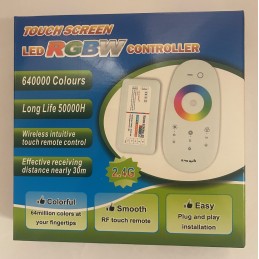 Controller + remote control, LED RGBW set, 12V- 24V